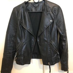topshop leather jacket